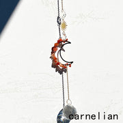 Different Materials Chips Moon Suncatcher