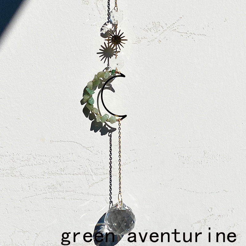 Different Materials Chips Moon Suncatcher