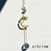 Different Materials Chips Moon Suncatcher