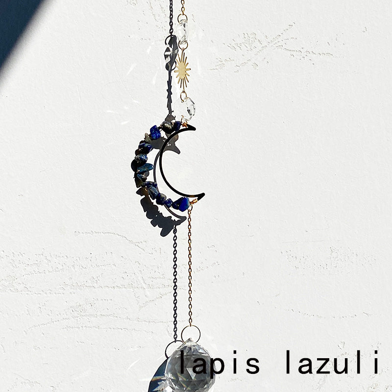 Different Materials Chips Moon Suncatcher