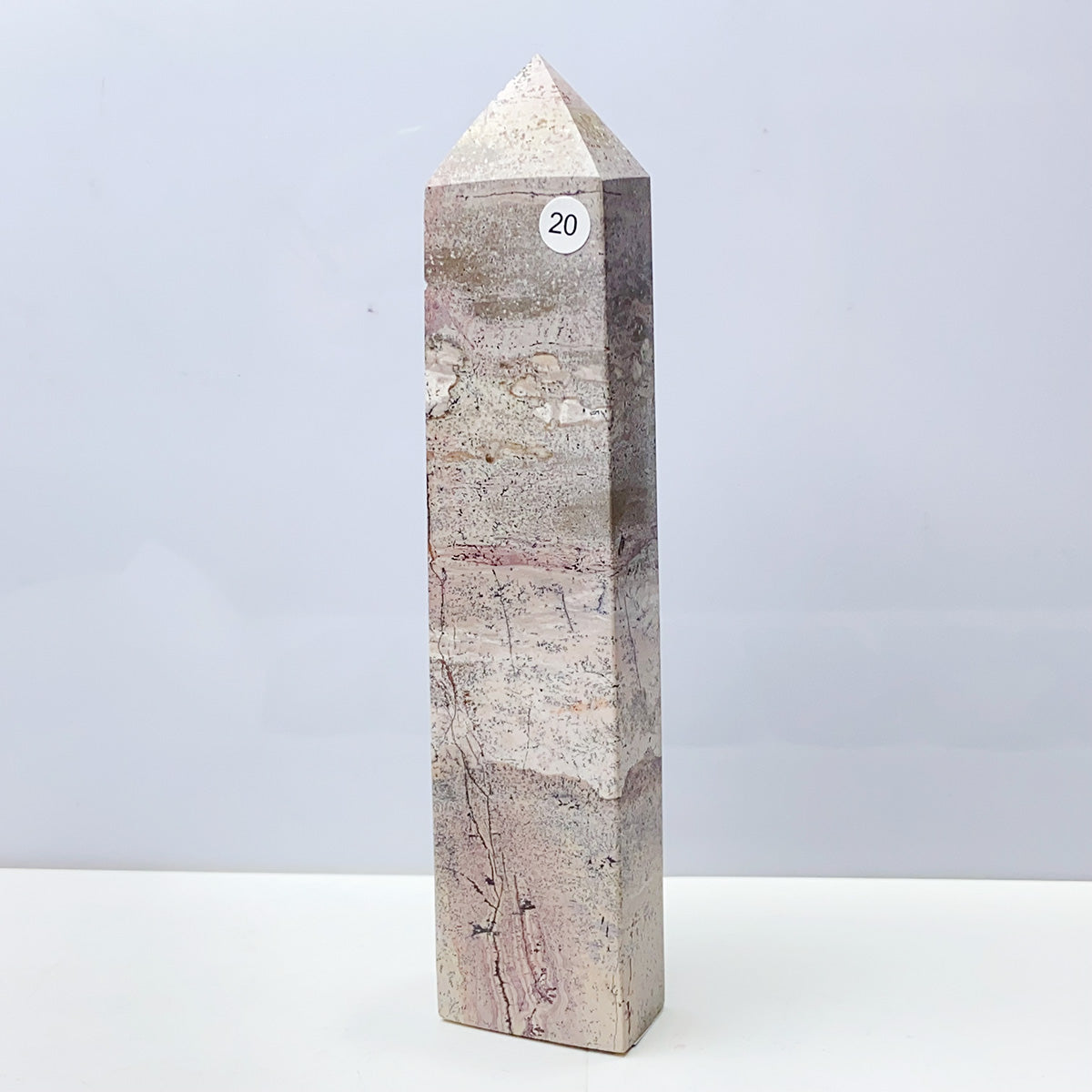 Picture Jasper Tower Painting Colorful Display Garden Energy Healing Home Decoration