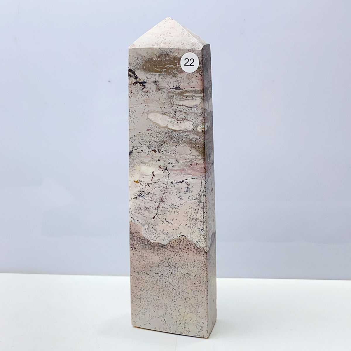 Picture Jasper Tower Painting Colorful Display Garden Energy Healing Home Decoration