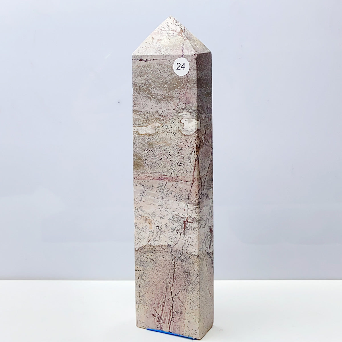 Picture Jasper Tower Painting Colorful Display Garden Energy Healing Home Decoration