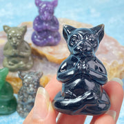 Crystal Yoga Leopard Carvings Crystal Ornament