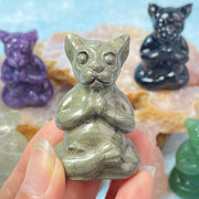Crystal Yoga Leopard Carvings Crystal Ornament