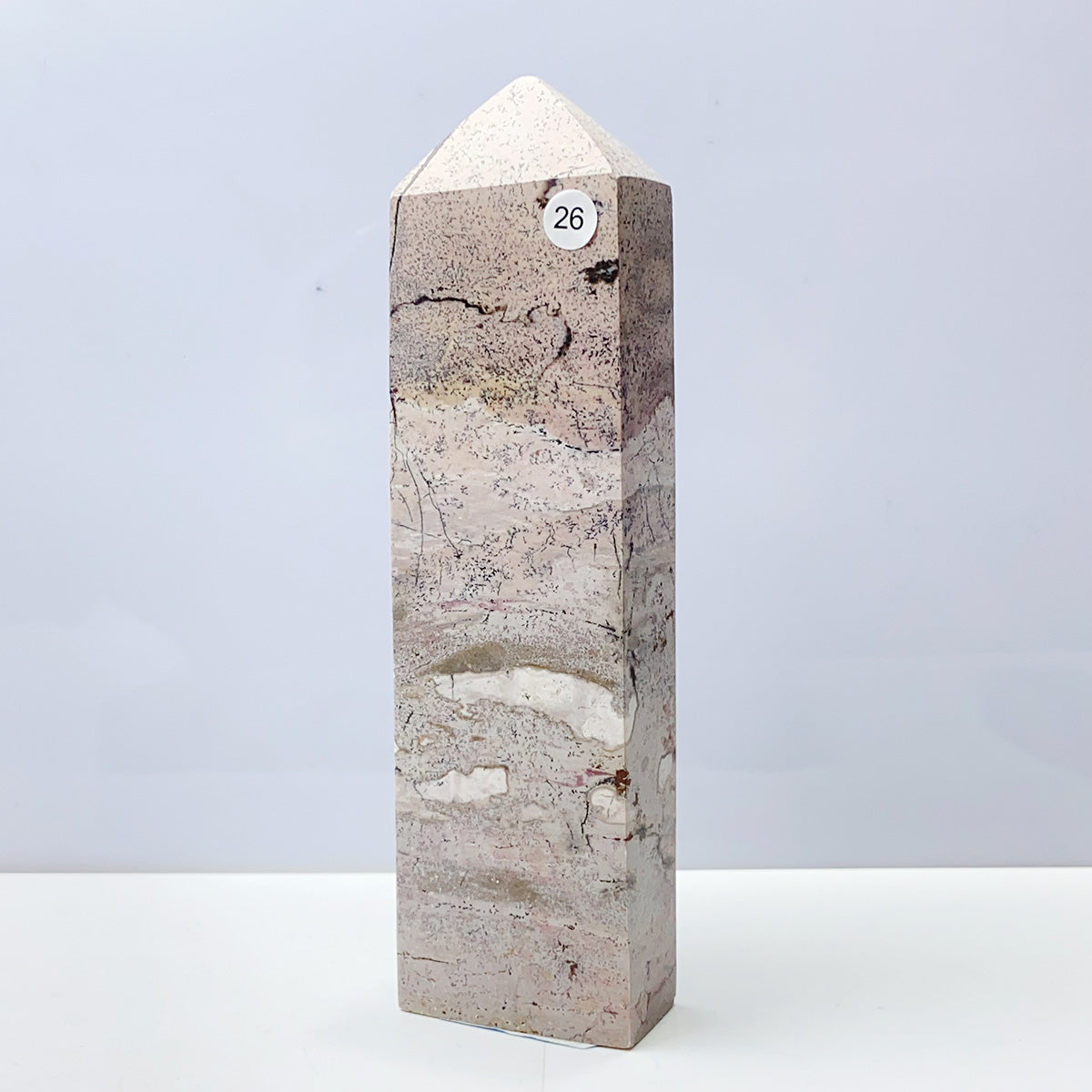 Picture Jasper Tower Painting Colorful Display Garden Energy Healing Home Decoration