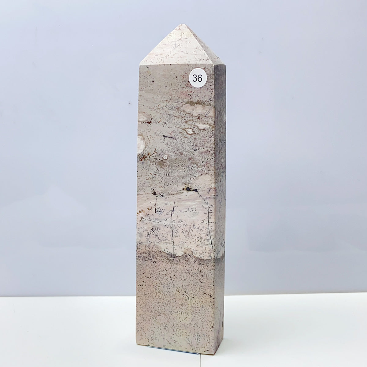 Picture Jasper Tower Painting Colorful Display Garden Energy Healing Home Decoration