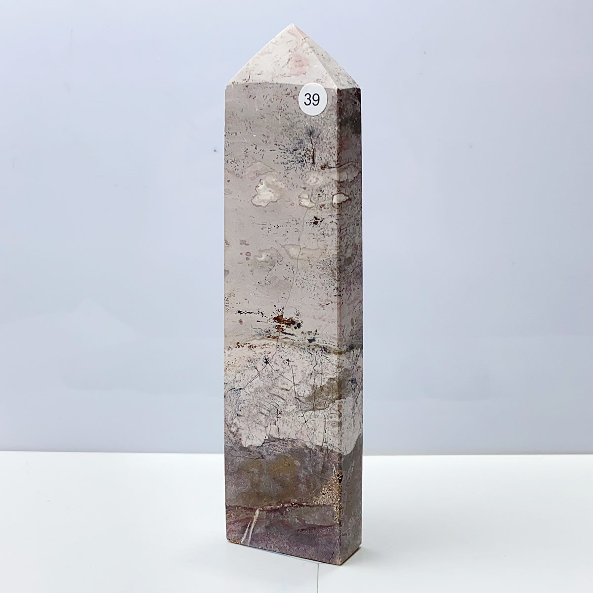 Picture Jasper Tower Painting Colorful Display Garden Energy Healing Home Decoration