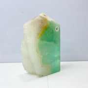 Green Fluorite Cluster Crystal Tower