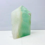 Green Fluorite Cluster Crystal Tower