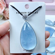 High-Quality Aquamarine Crystal Pendant