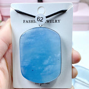 High-Quality Aquamarine Crystal Pendant