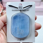 High-Quality Aquamarine Crystal Pendant