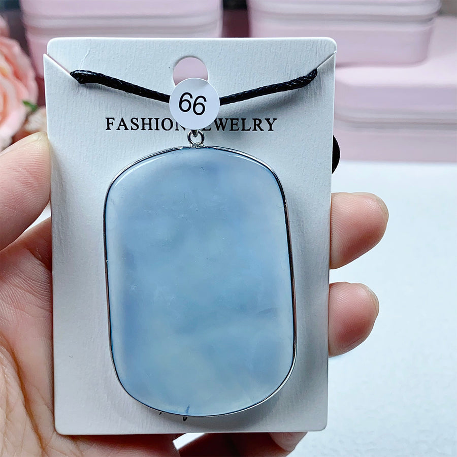 High-Quality Aquamarine Crystal Pendant