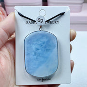 High-Quality Aquamarine Crystal Pendant