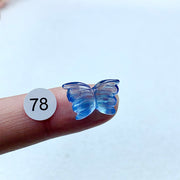 Aquamarine Crystal Carving Butterfly Lotus