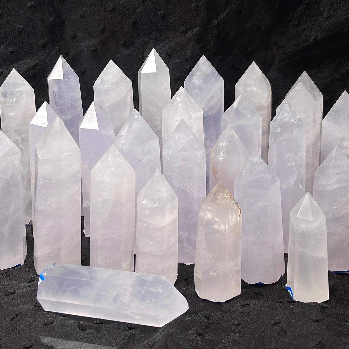 Periwinkle Quartz Tower Healing Energy Reiki Polished Pink Stone Home Decoration