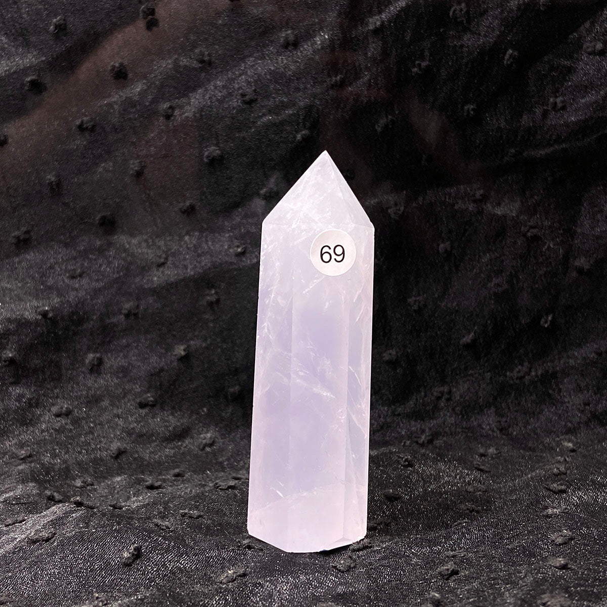 Periwinkle Quartz Tower Healing Energy Reiki Polished Pink Stone Home Decoration