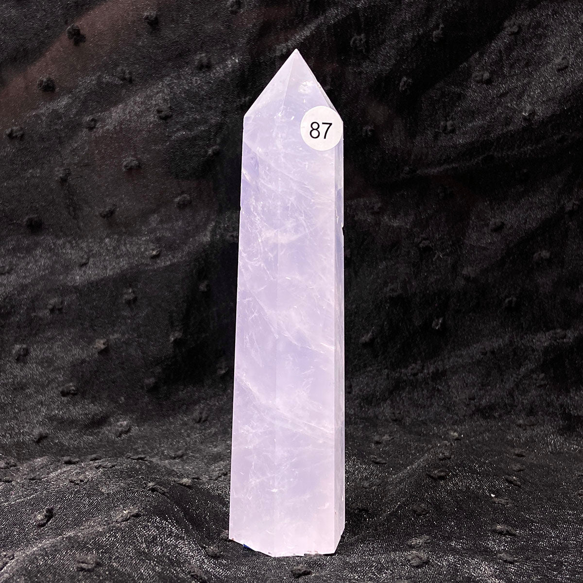 Periwinkle Quartz Tower Healing Energy Reiki Polished Pink Stone Home Decoration