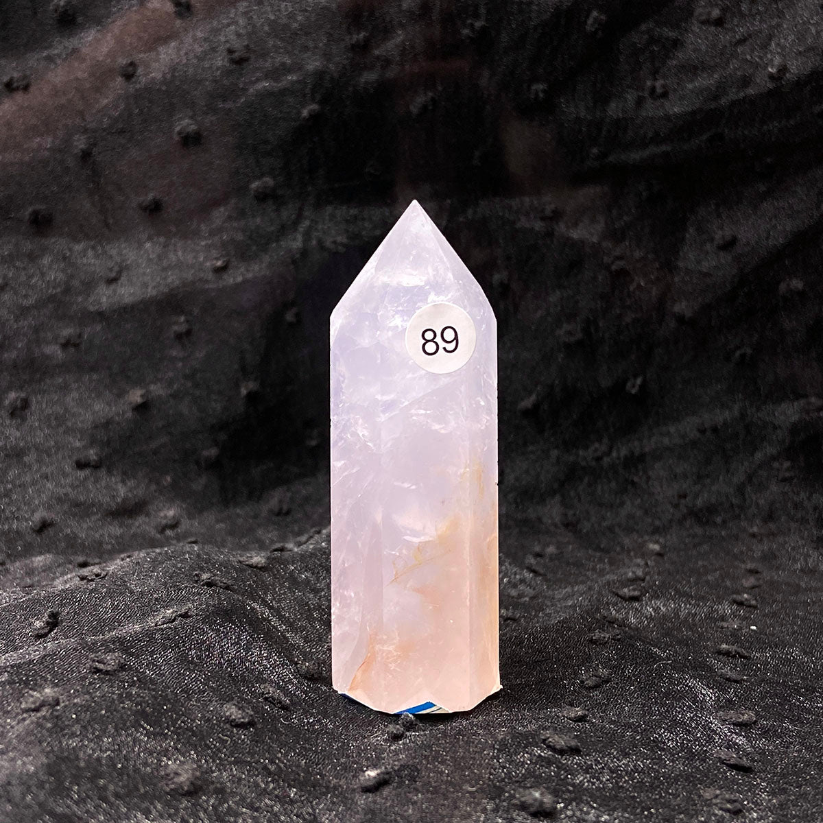 Periwinkle Quartz Tower Healing Energy Reiki Polished Pink Stone Home Decoration