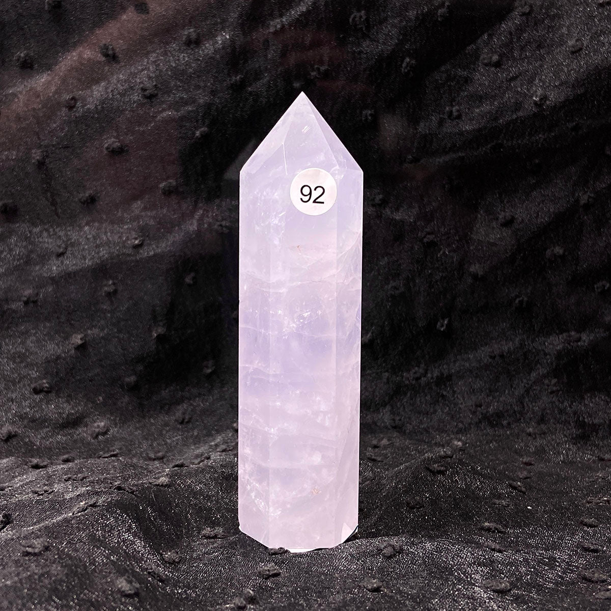 Periwinkle Quartz Tower Healing Energy Reiki Polished Pink Stone Home Decoration