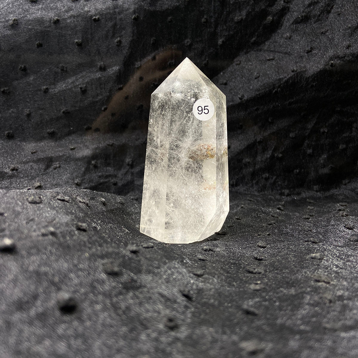 Natural Stone Green Phantom Crystal Tower Polished Garden Quartz Wand Reiki Healing Room Decor