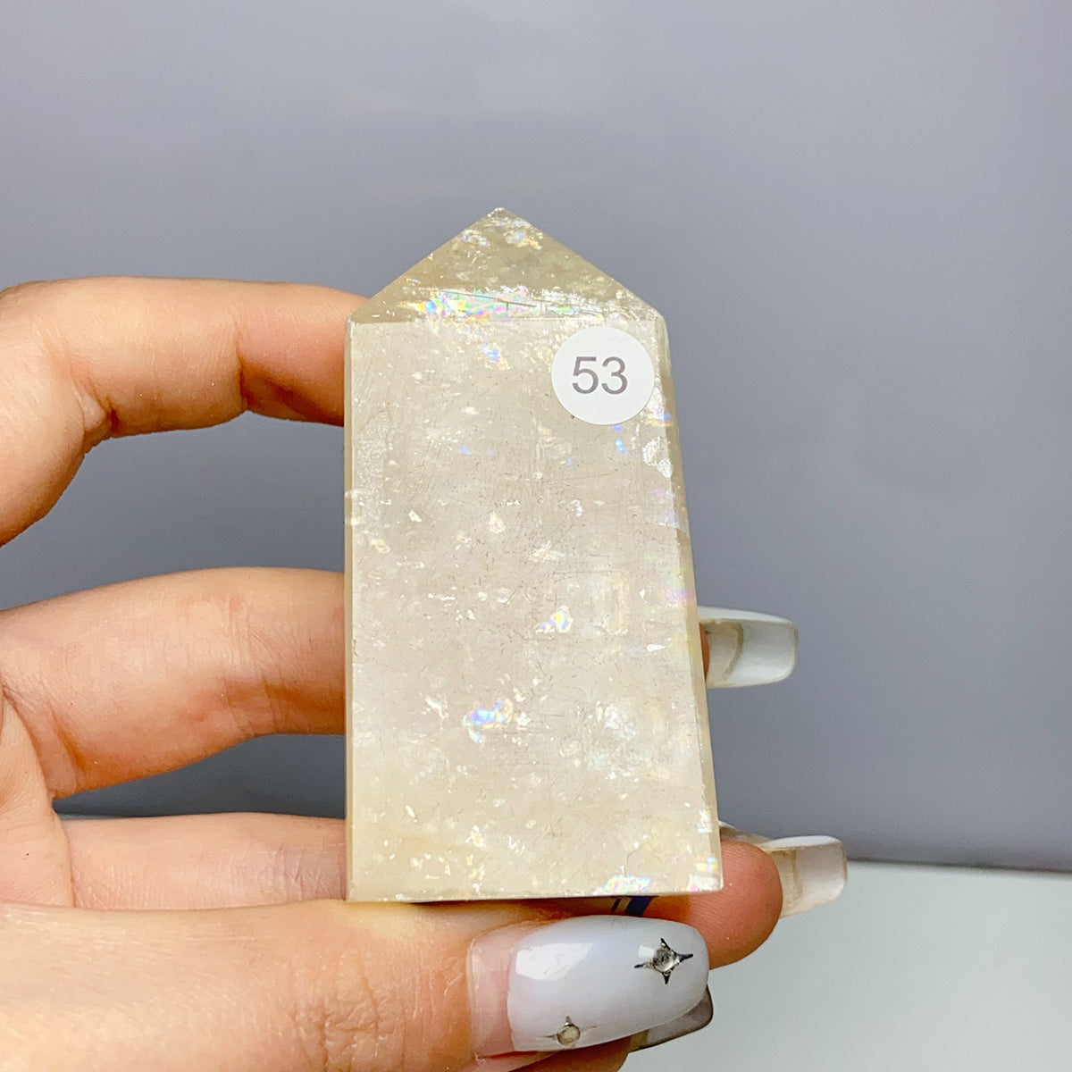 Honey Calcite With Fire Quartz Tower Ore Obelisk Mineral Healing Energy Home Decoration