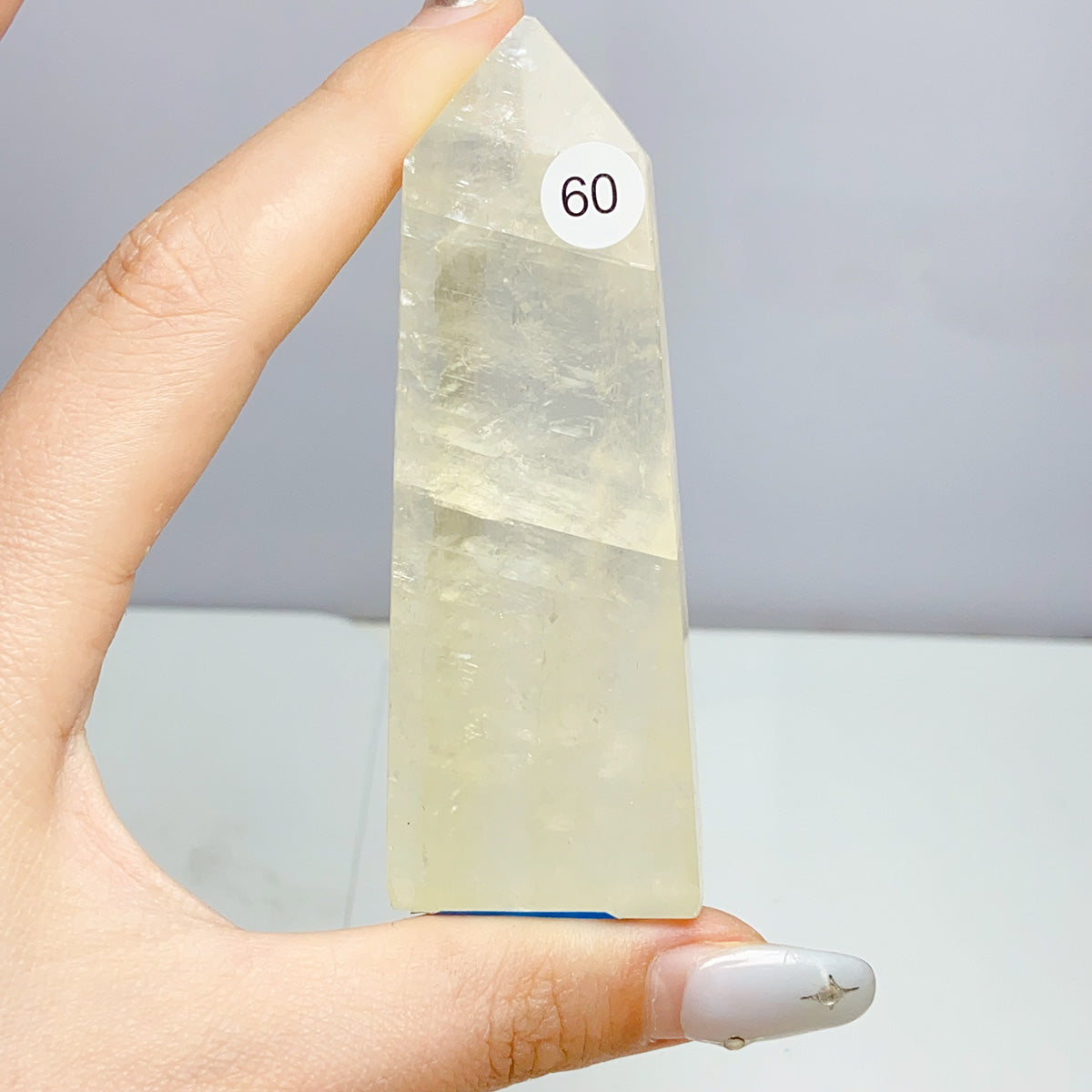 Honey Calcite With Fire Quartz Tower Ore Obelisk Mineral Healing Energy Home Decoration