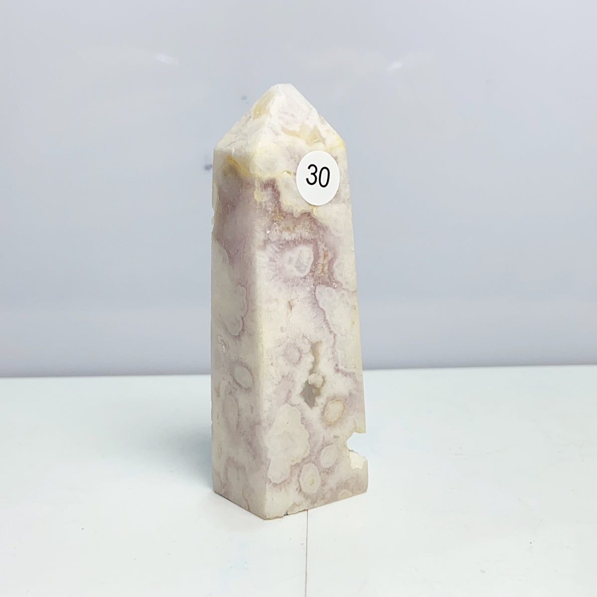 Pink Amethyst Flower Agate Tower Crystal Reiki Meditation Mineral Healing Home Decoration