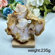 Pink Amethyst Crystal Slice