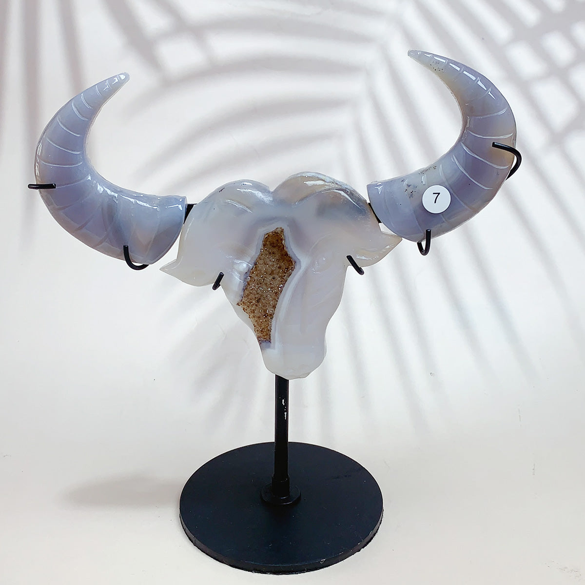 Natural Crystal Cluster Aagate Ox Dhead