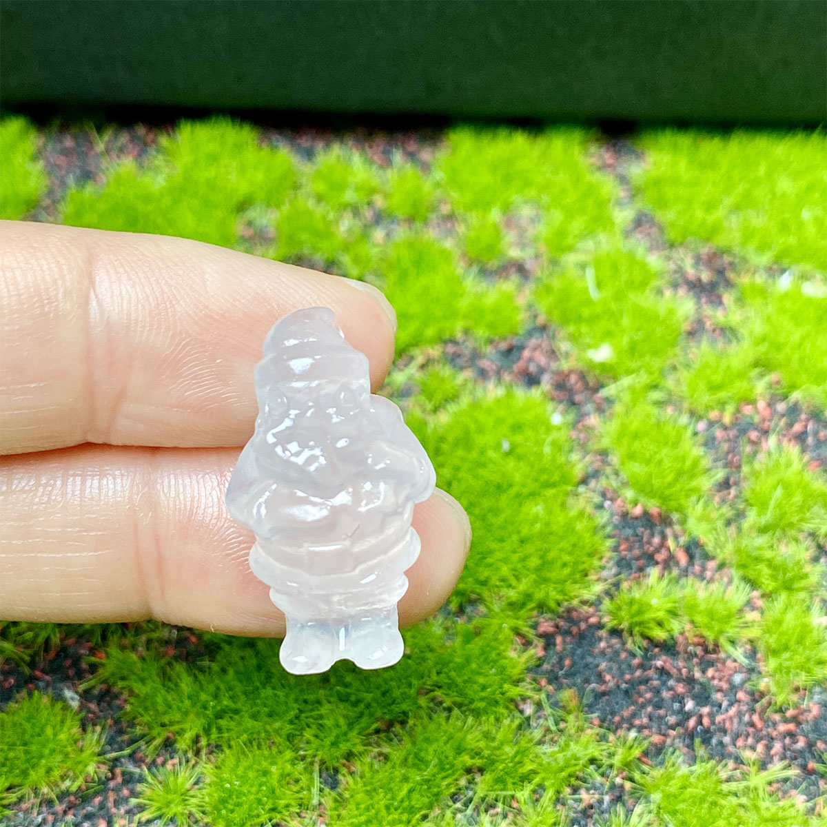 Crystal-carved Santa Claus Box