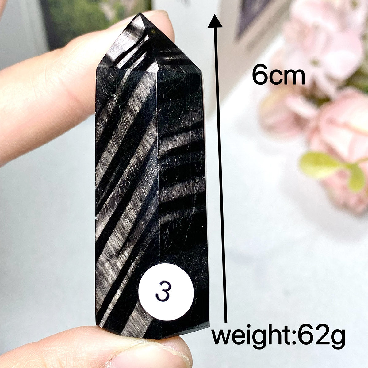 Hypersthene Crystal Tower Point