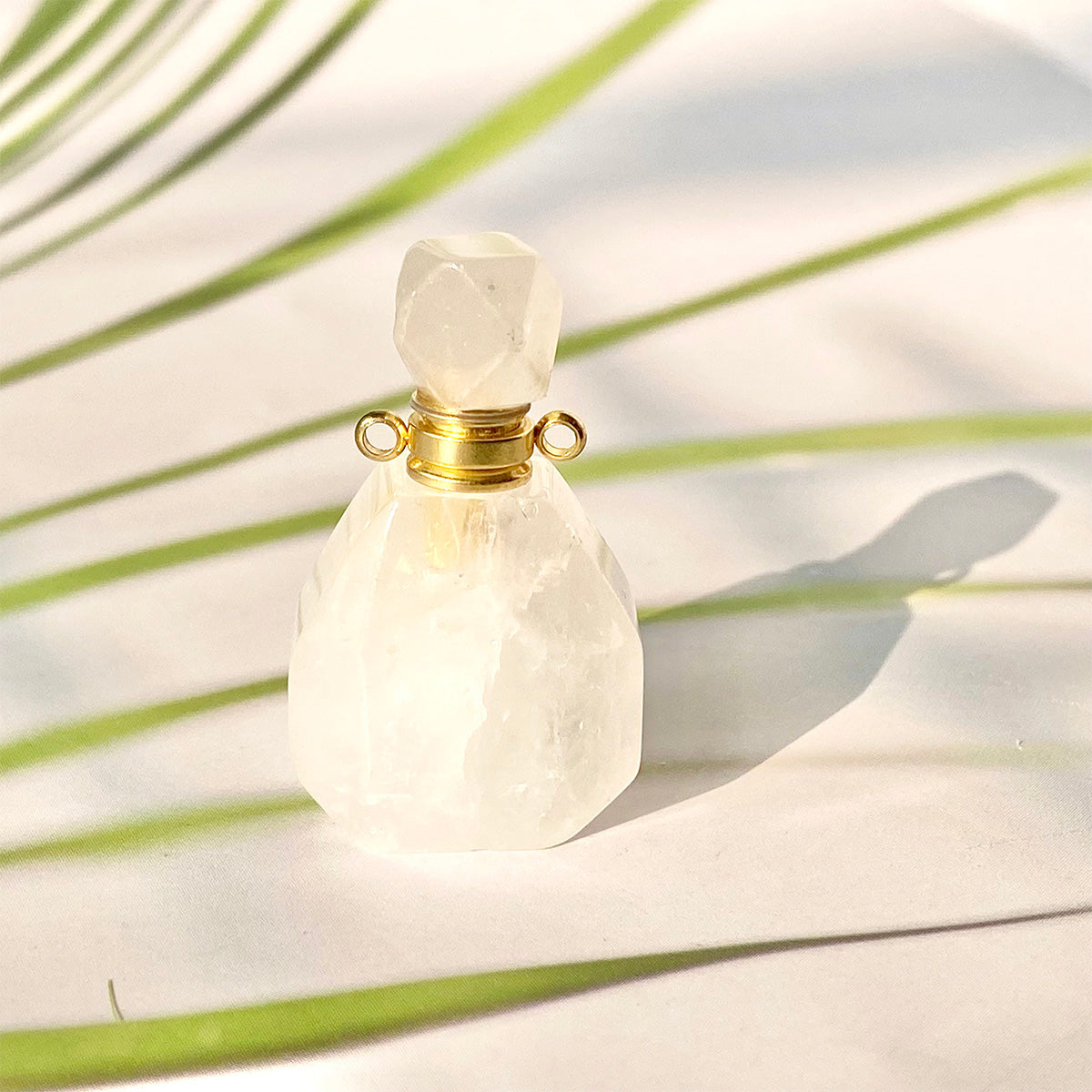 Crystal Perfume Bottle (Amethyst /Lapis Lazuli / Sunstone / Amazonite / Fluorite)