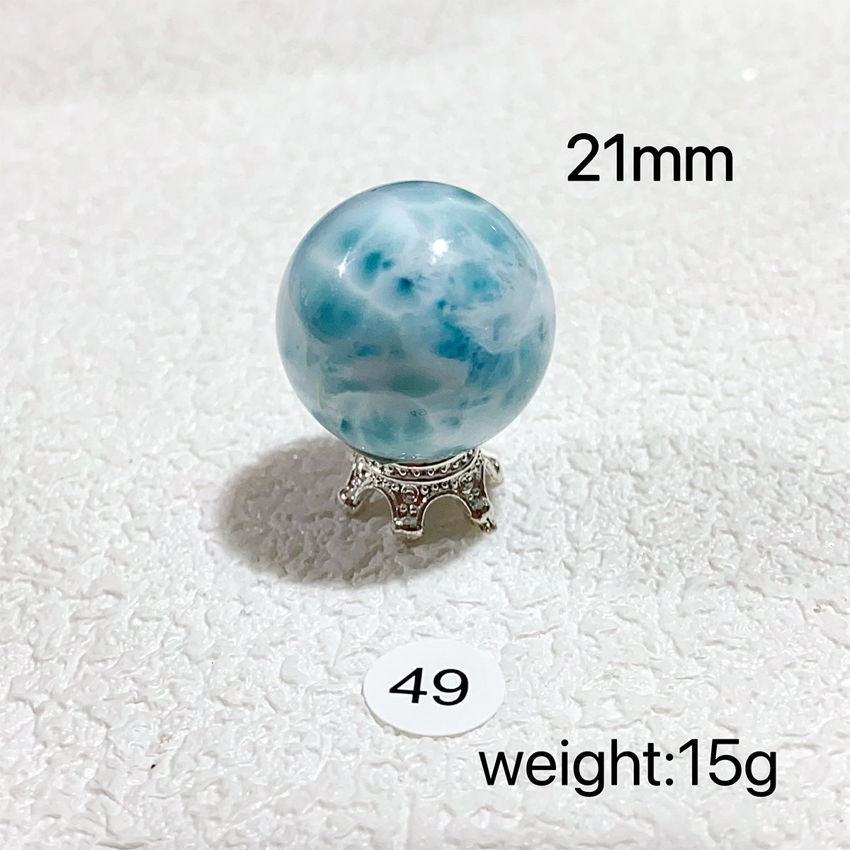 Larimar Natural Crystal Sphere