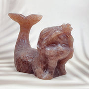 Hand Carved Crystal Mermaid