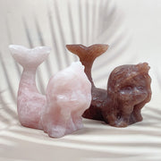 Hand Carved Crystal Mermaid