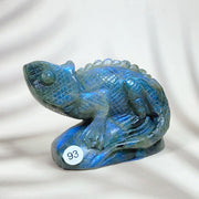 Blue Labradorite Crystal Carved  Lizard