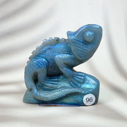 Blue Labradorite Crystal Carved  Lizard