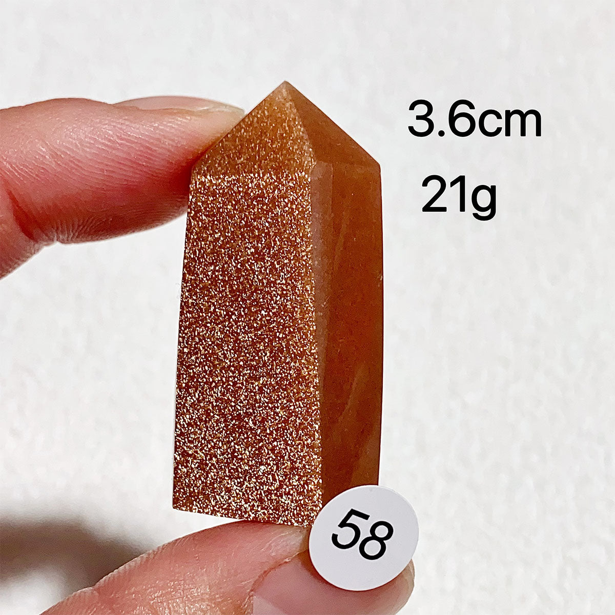 Natural Sunstone Crystal Tower