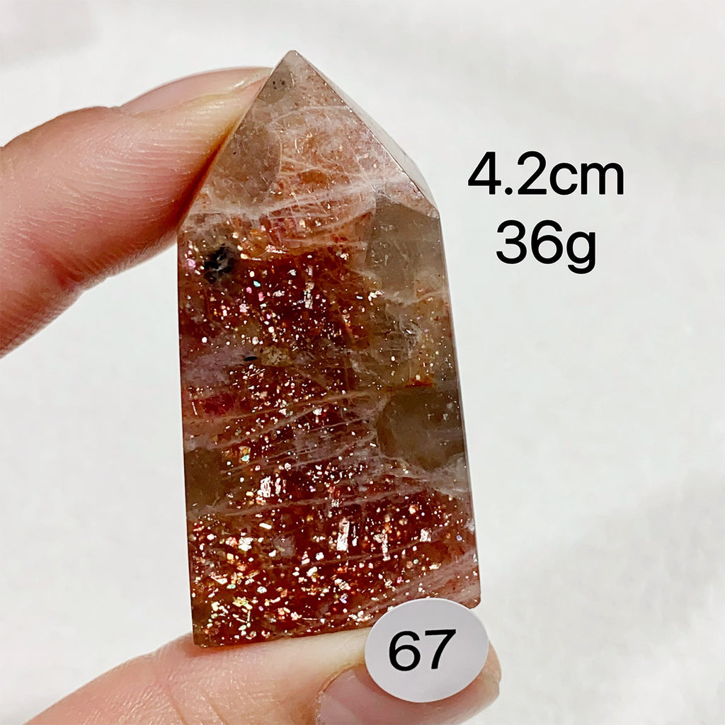 Natural Sunstone Crystal Tower