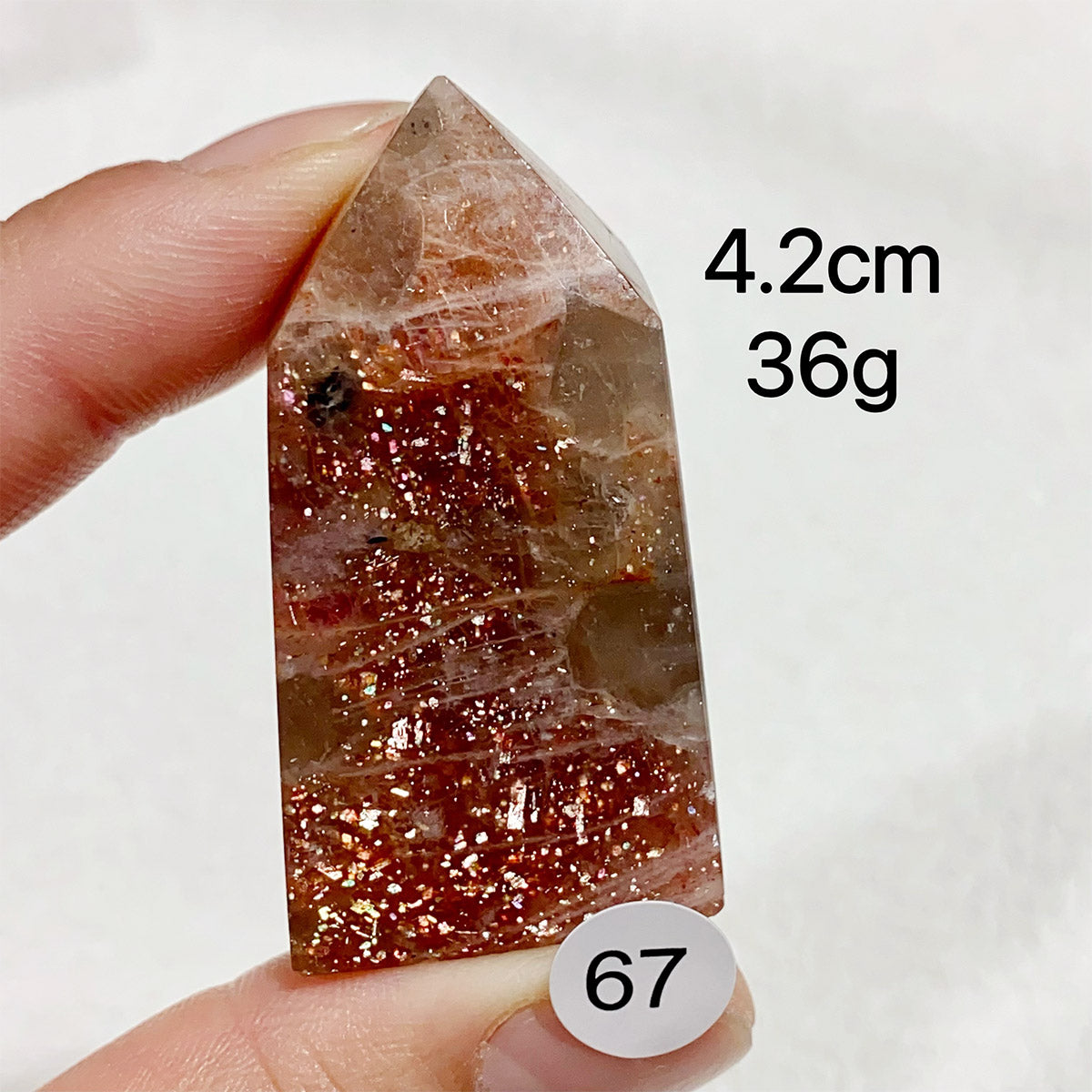 Natural Sunstone Crystal Tower