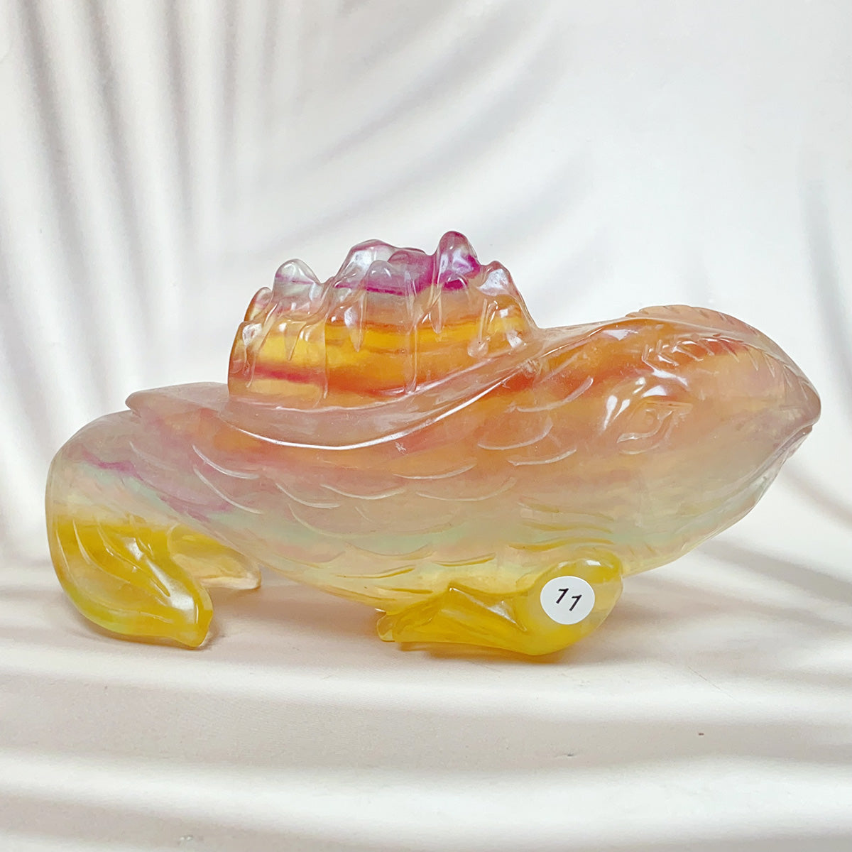 Colorful Fluorite Marine Organism Carving Crystals Healing Home Decorations Gemstones