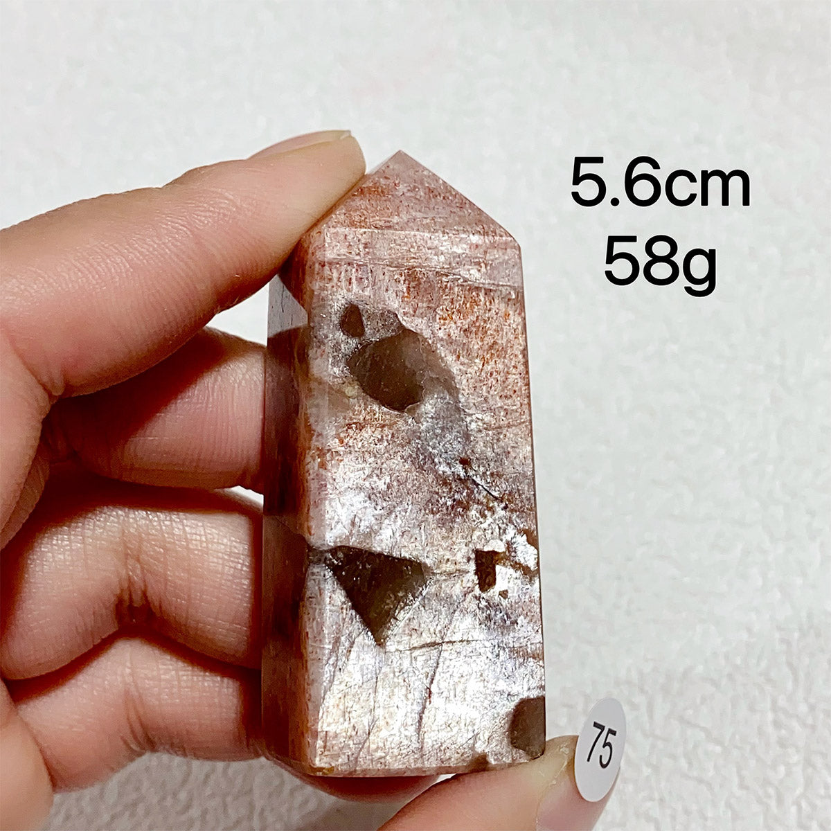 Natural Sunstone Crystal Tower