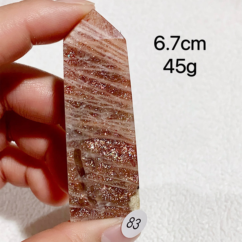 Natural Sunstone Crystal Tower