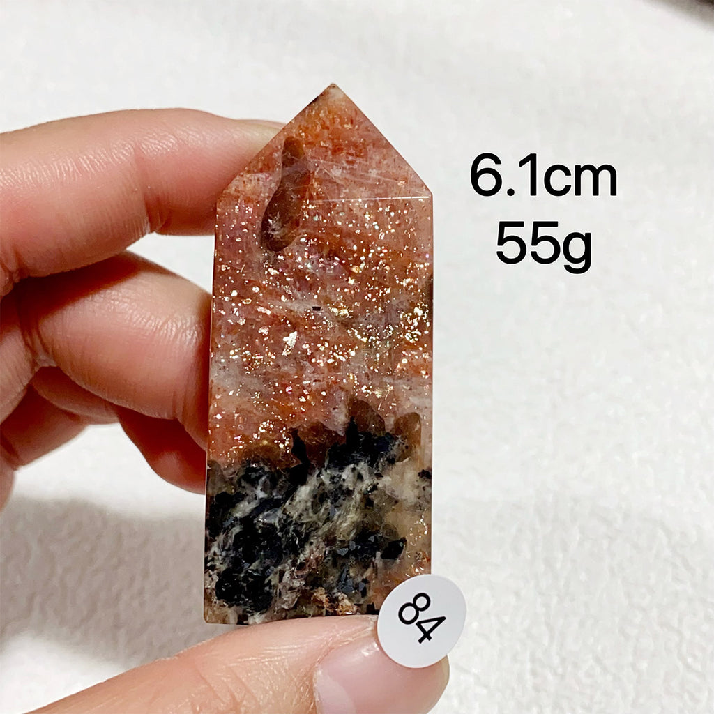 Natural Sunstone Crystal Tower