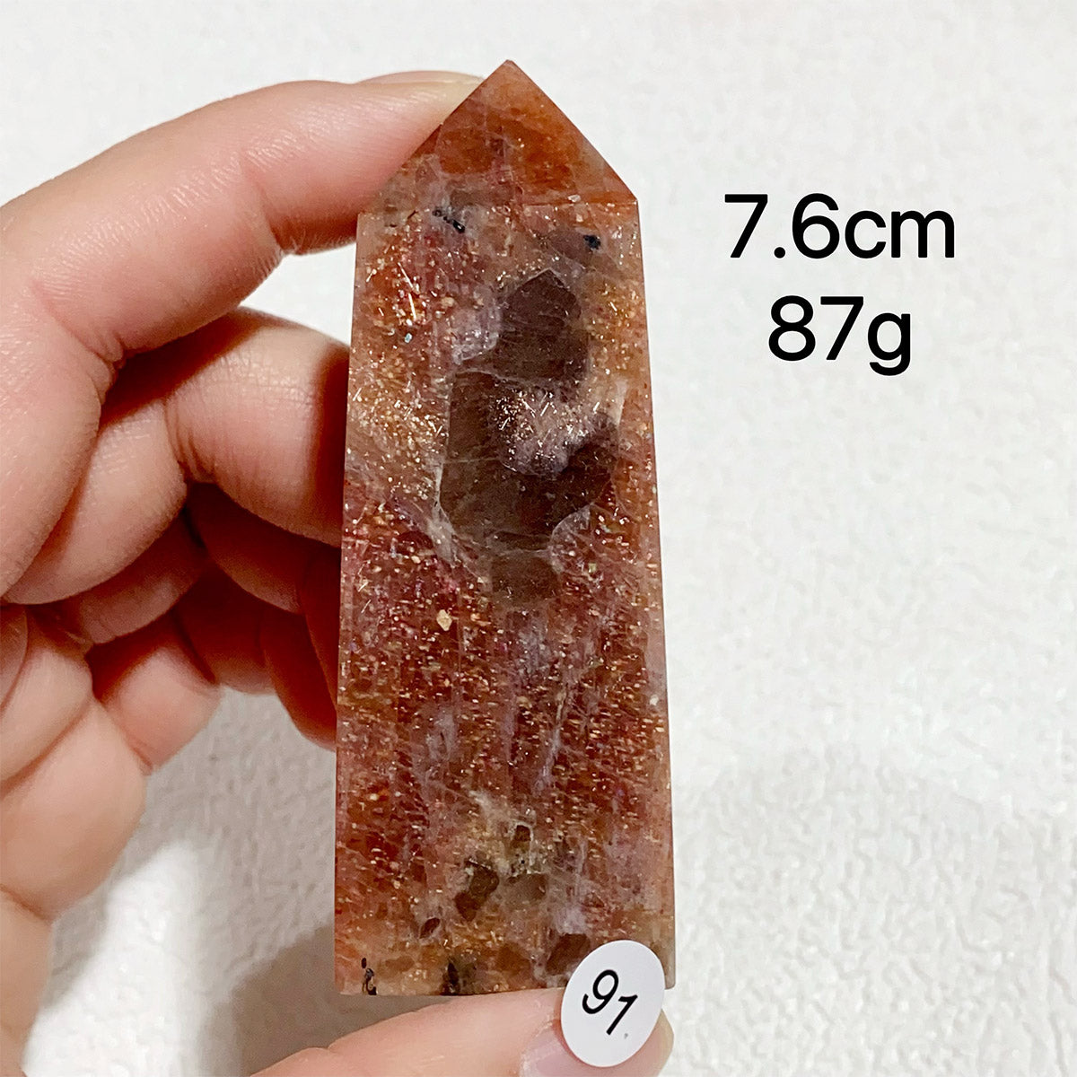 Natural Sunstone Crystal Tower