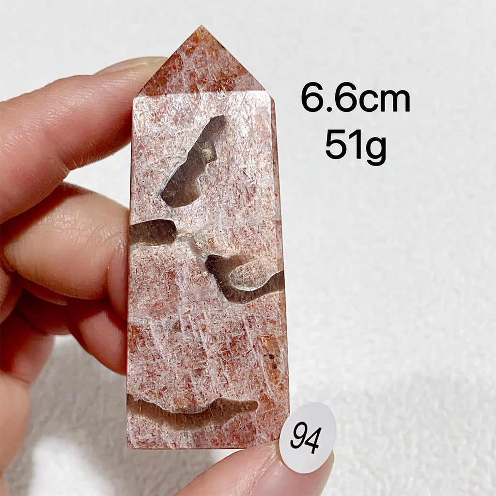 Natural Sunstone Crystal Tower