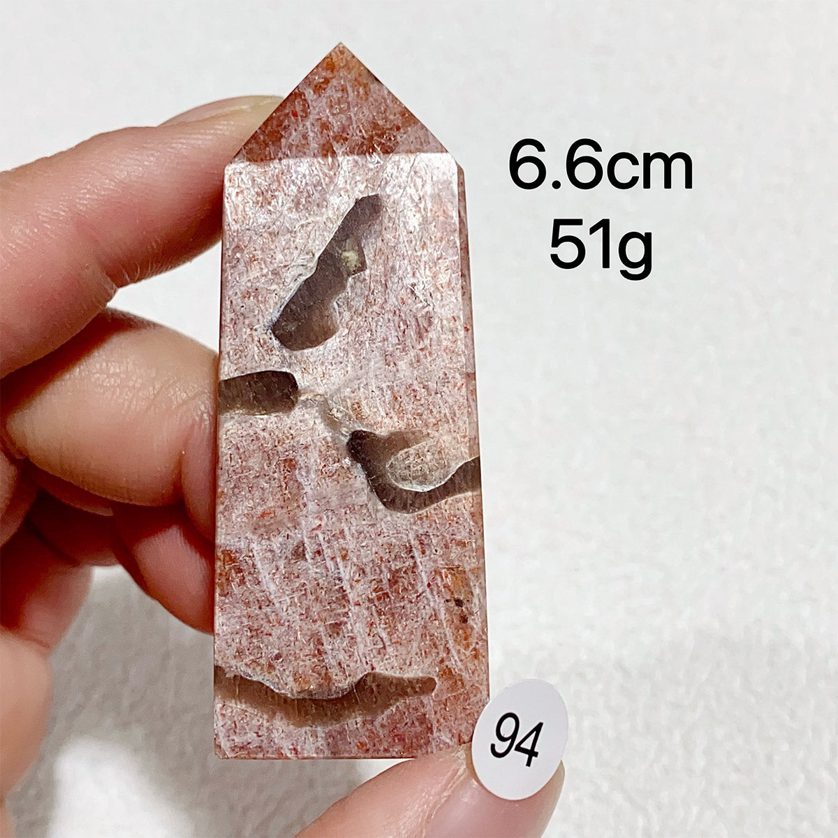 Natural Sunstone Crystal Tower