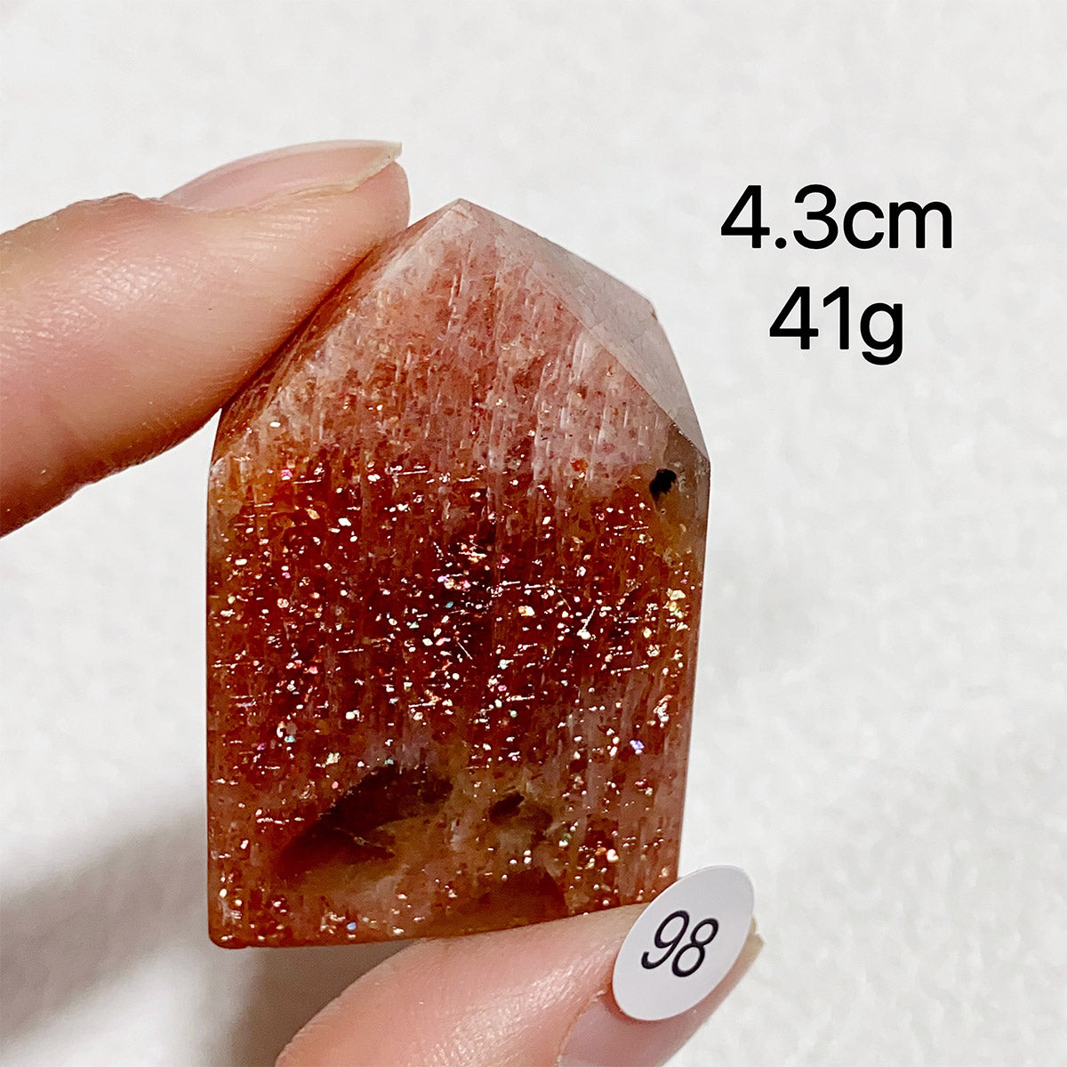 Natural Sunstone Crystal Tower